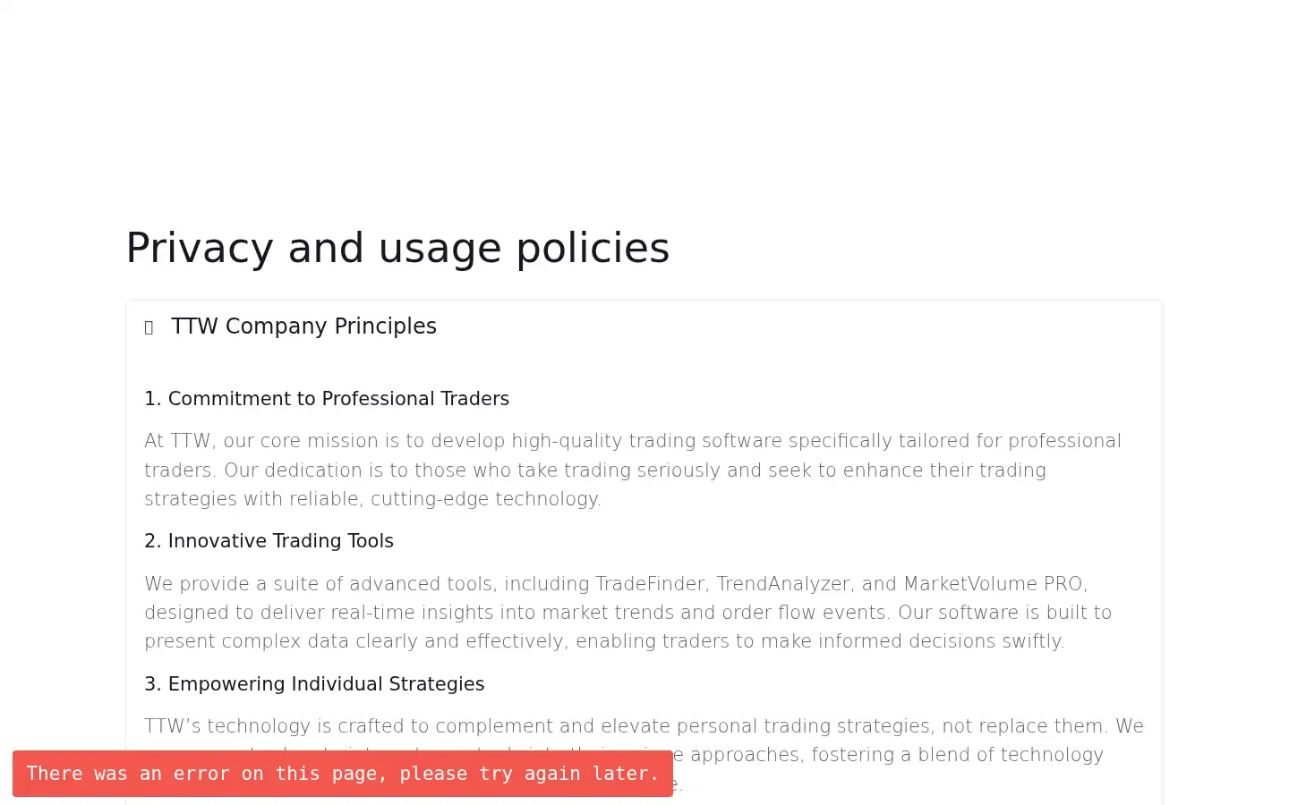 Screenshot of ttwtrader.com