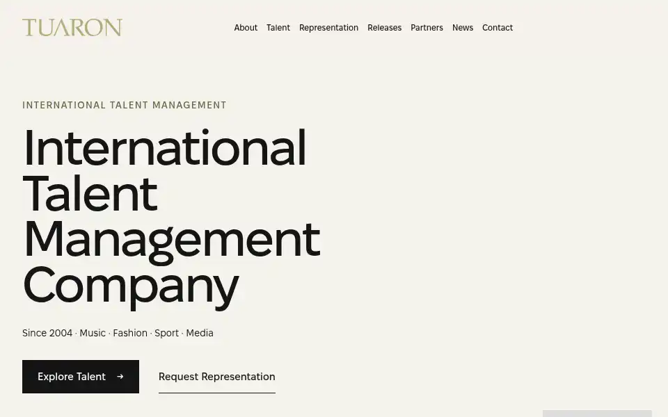 Screenshot of tuaron.com