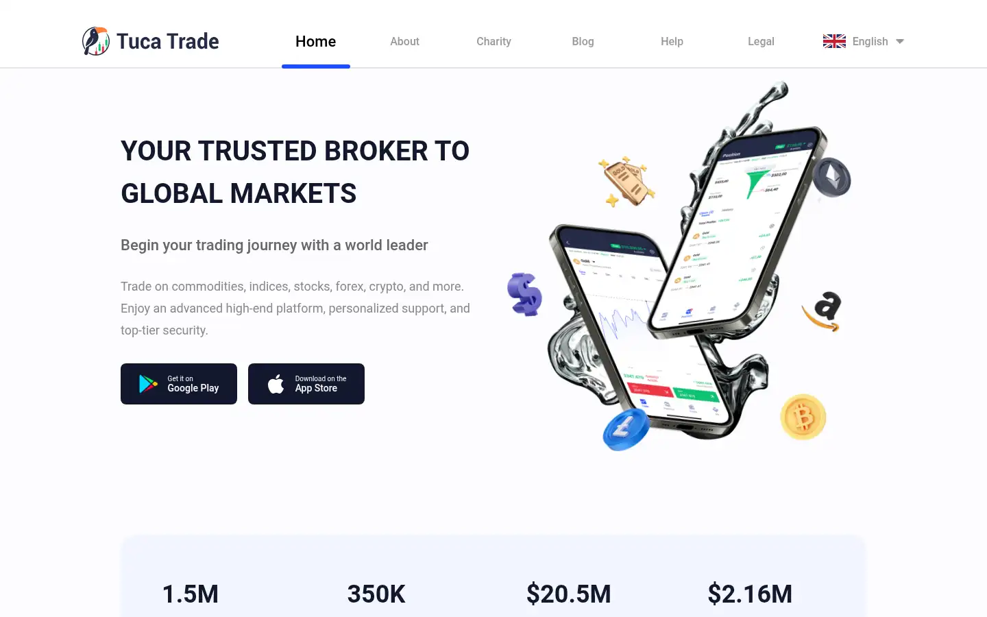 Screenshot of tucatrade.com