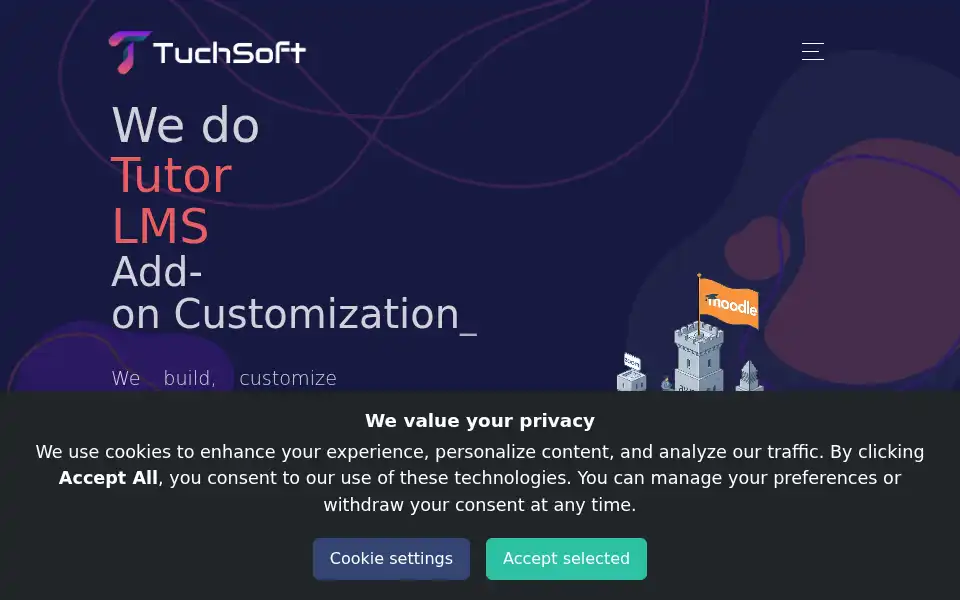 Screenshot of tuchsoft.com