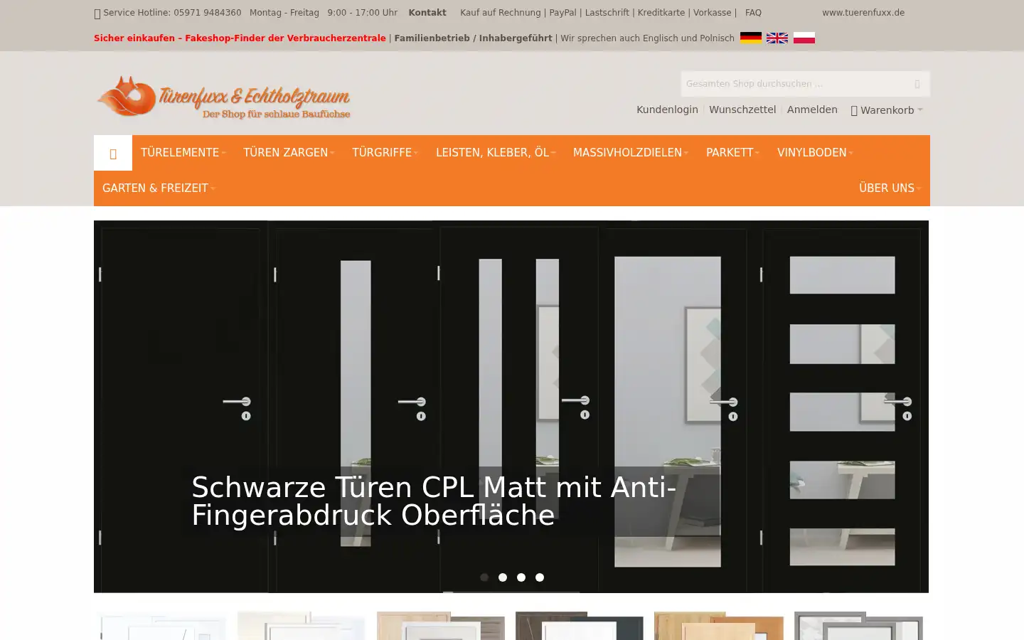 Screenshot of tuerenfuxx.de