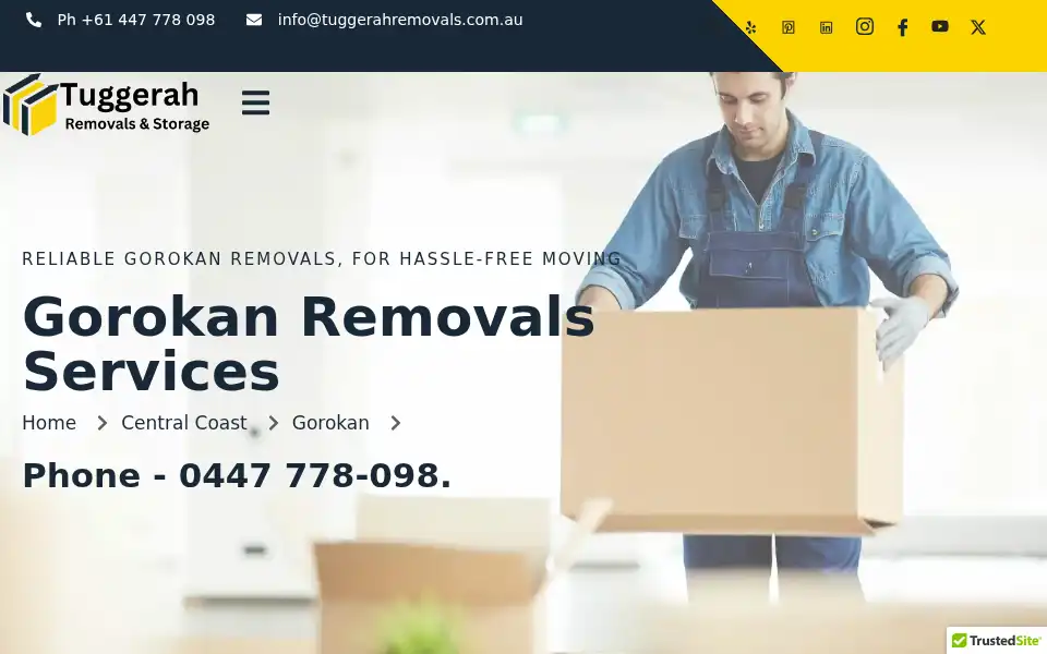 Screenshot of tuggerahremovals.com.au
