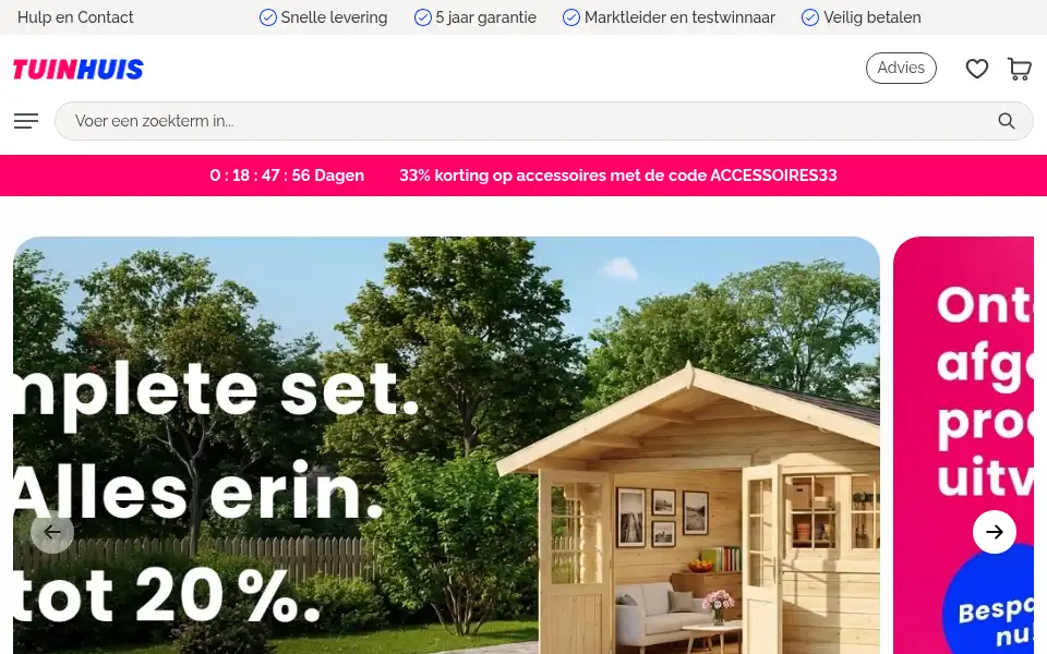 Screenshot of tuin-huis-winkel.nl