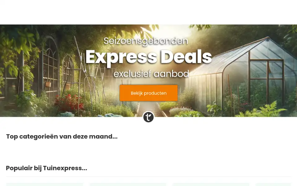 Screenshot of tuinexpress.nl