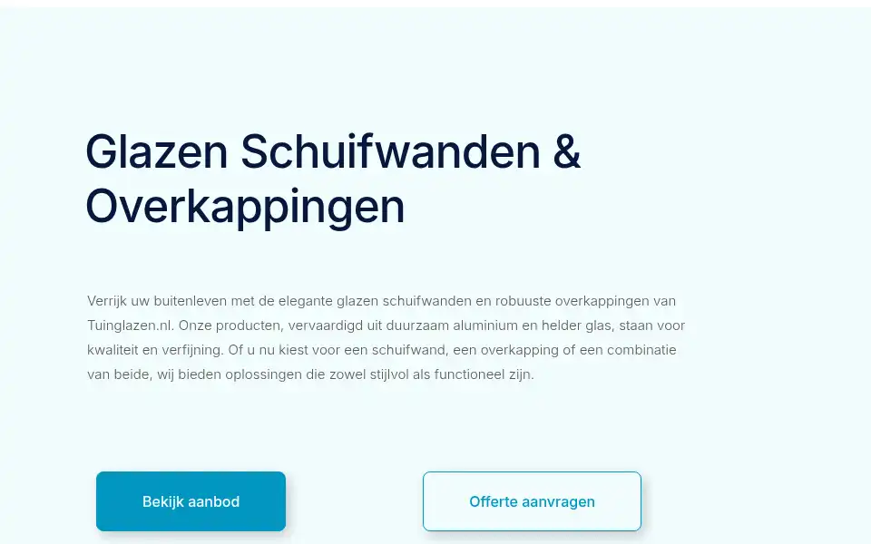 Screenshot of tuinglazen.nl