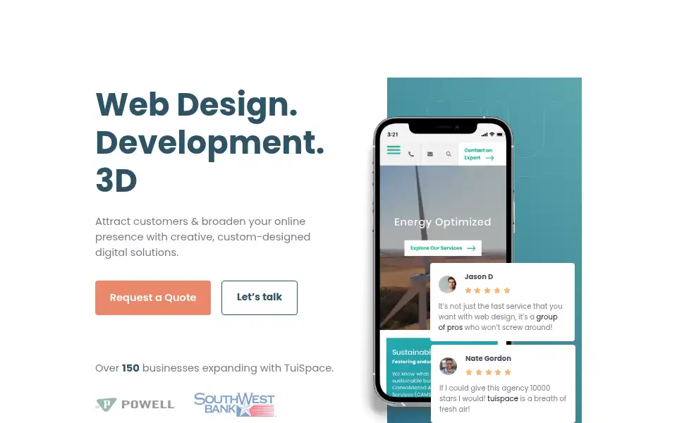 Screenshot of tuispace.com