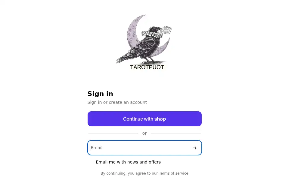 Screenshot of tukku.tarotpuoti.fi