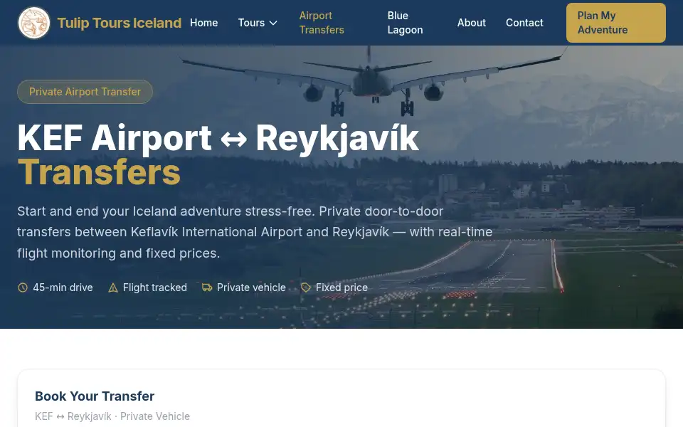 Screenshot of tulipehf.is