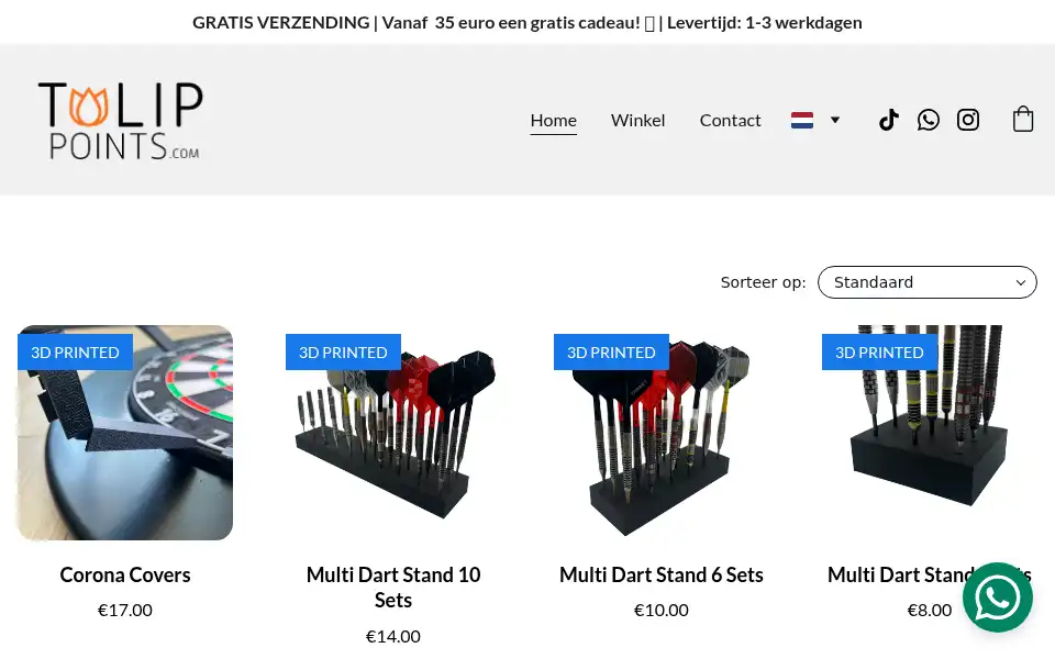 Screenshot of tulippoints.com