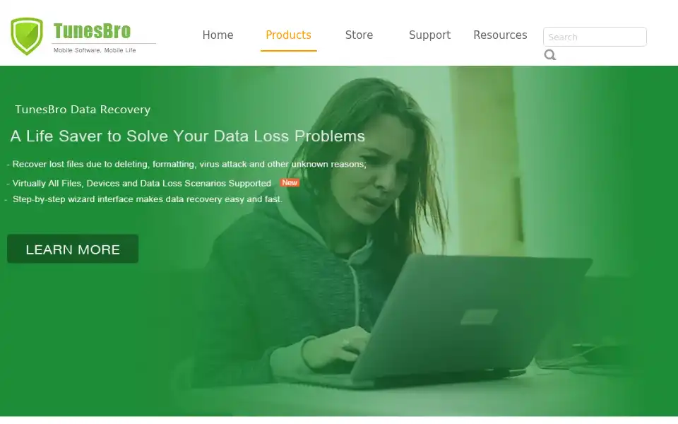 Screenshot of tunesbro.com