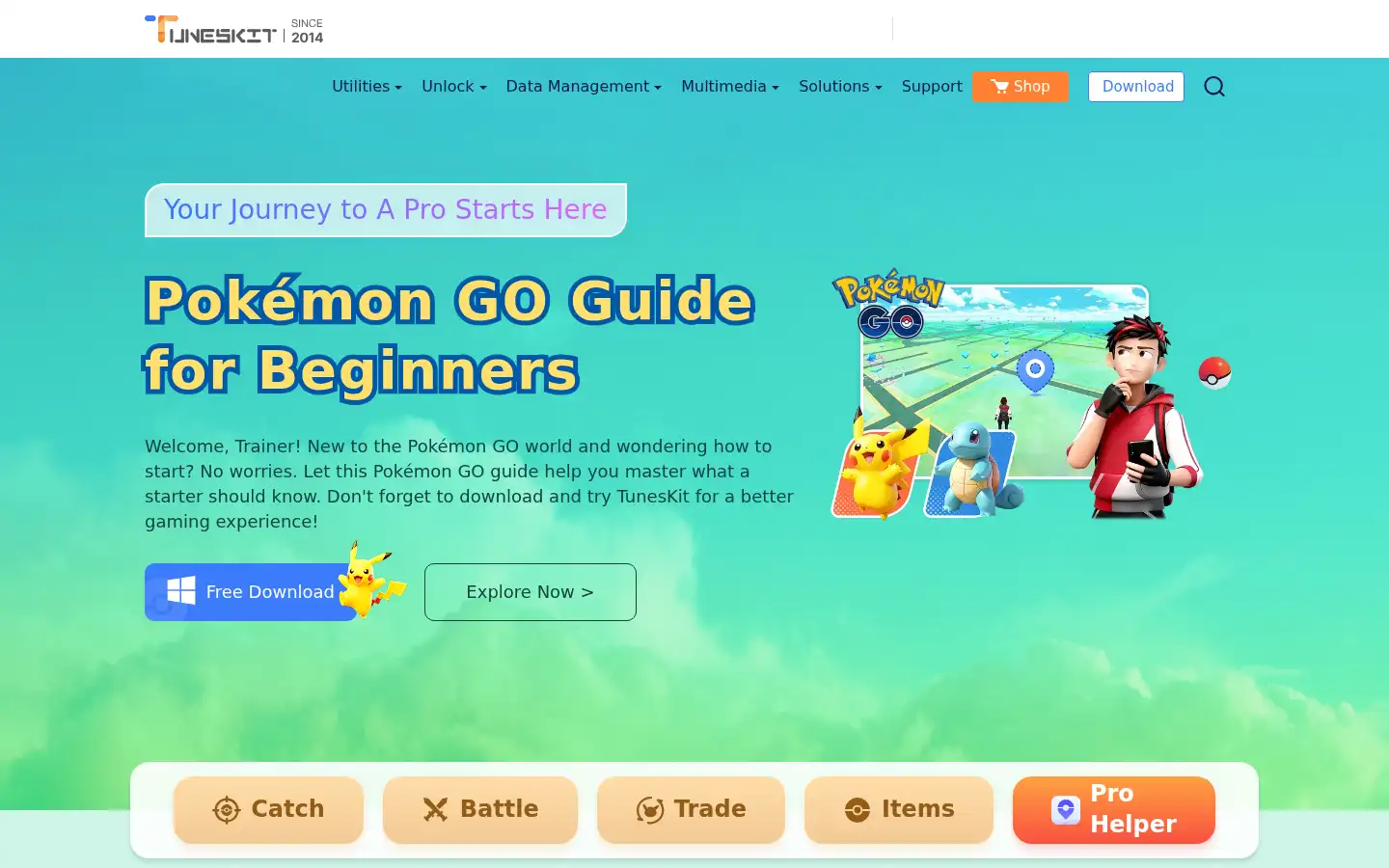 Screenshot of tuneskit.com