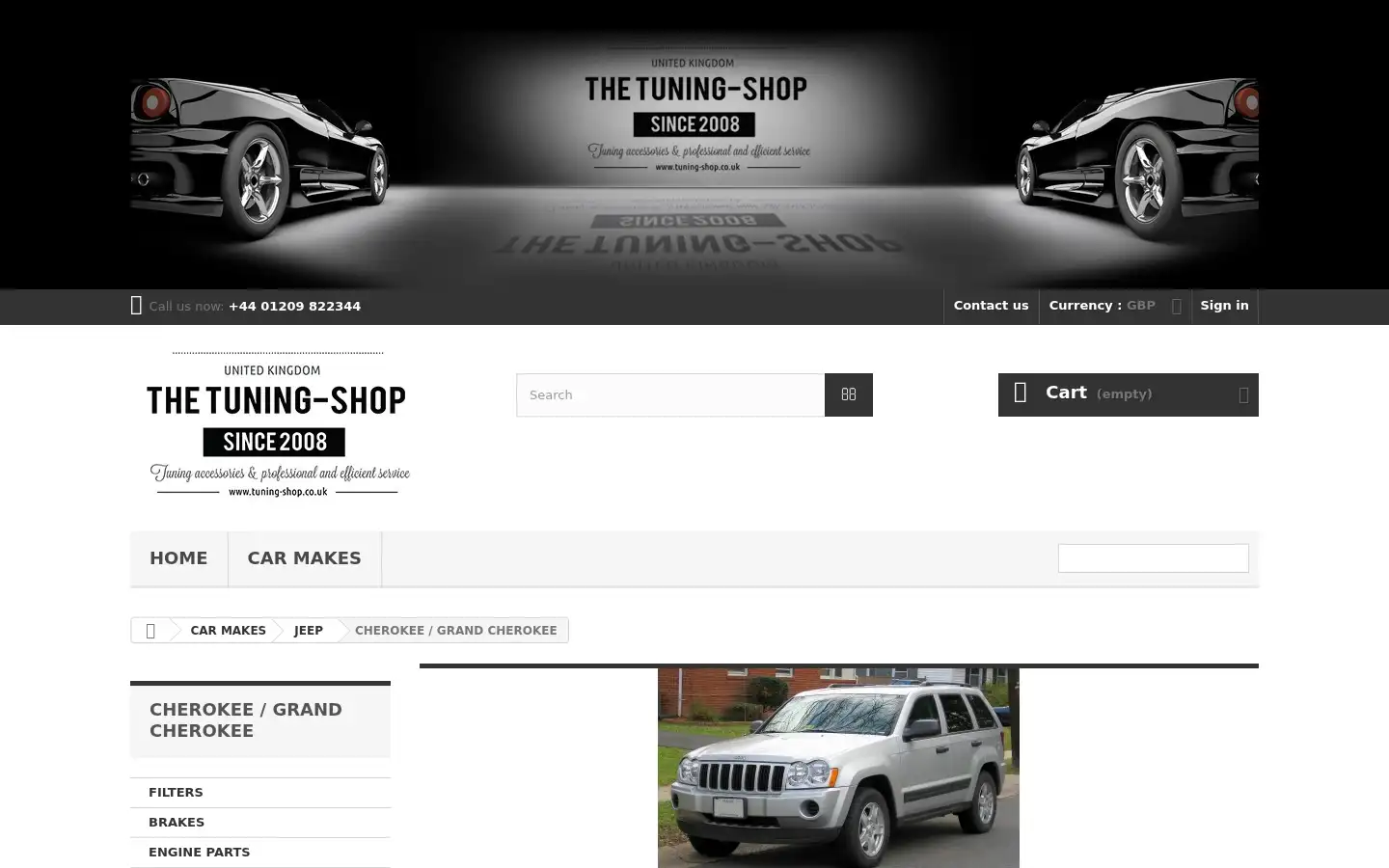 Screenshot of tuning-shop.co.uk
