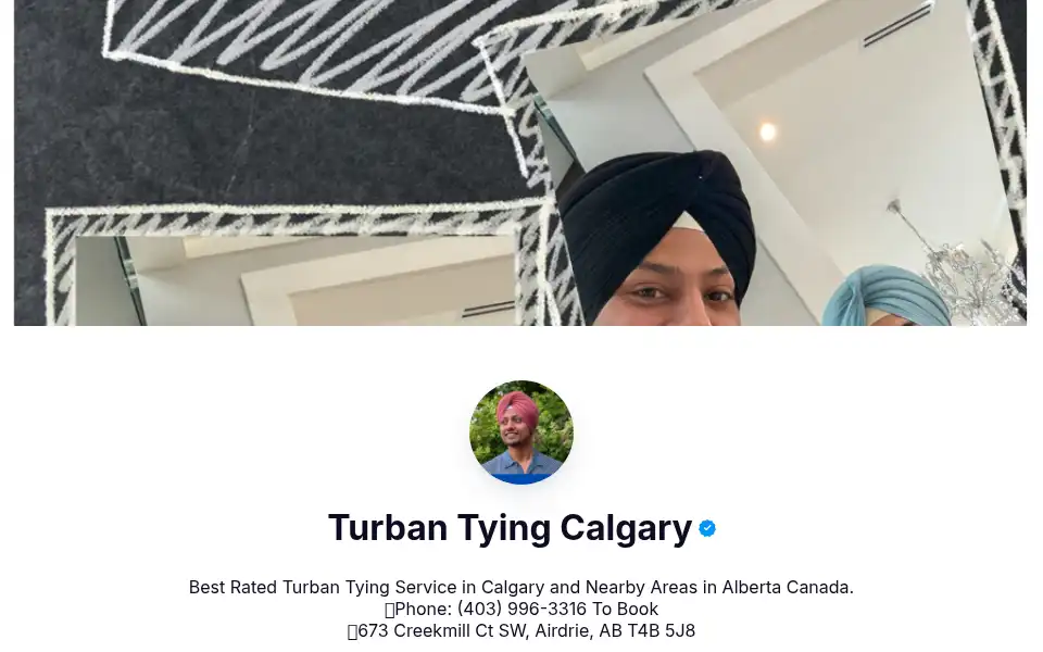 Screenshot of turbantyingcalgary.ca