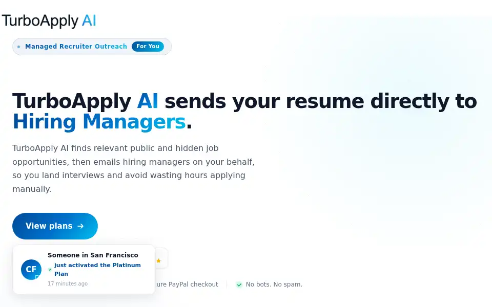 Screenshot of turboapplyai.com