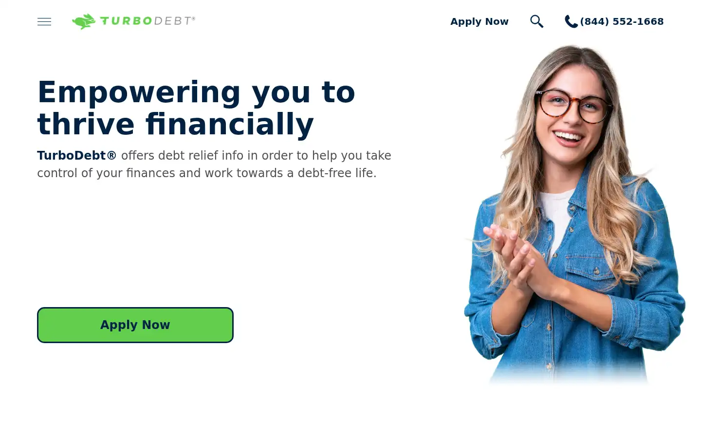 Screenshot of turbodebt.com