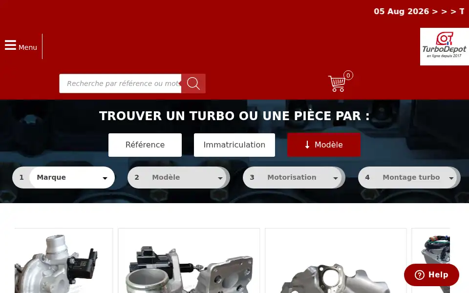 Screenshot of turbodepot.fr