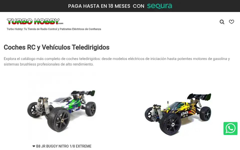 Screenshot of turbohobby.com