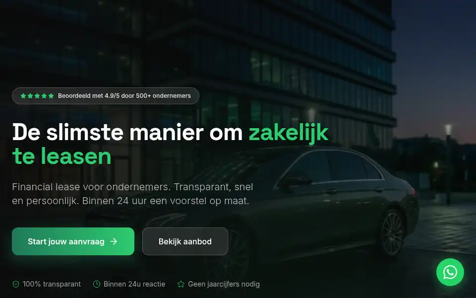 Screenshot of turbolease.nl