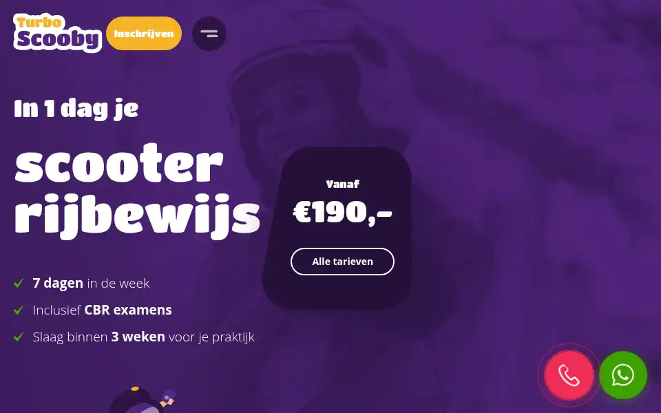 Screenshot of turboscooby.nl