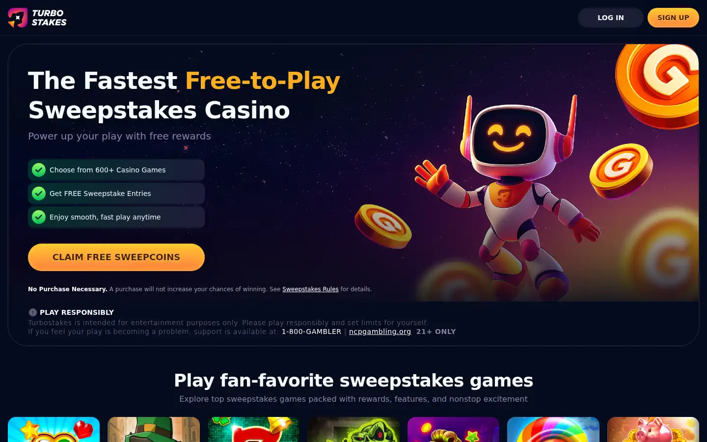 Screenshot of turbostakes.com