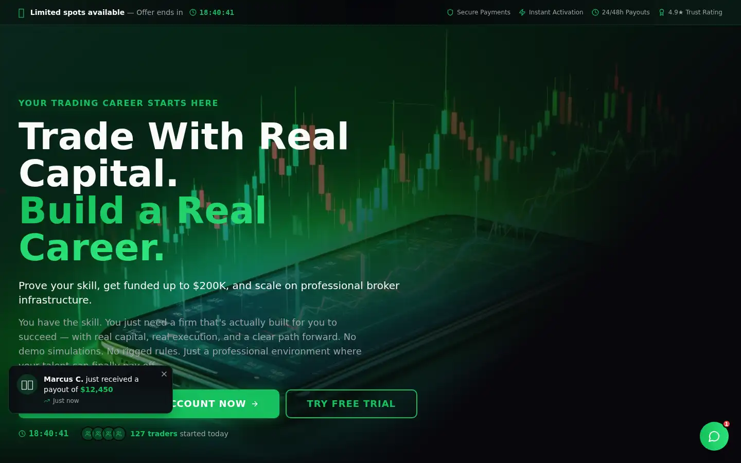 Screenshot of turbotrade.fund