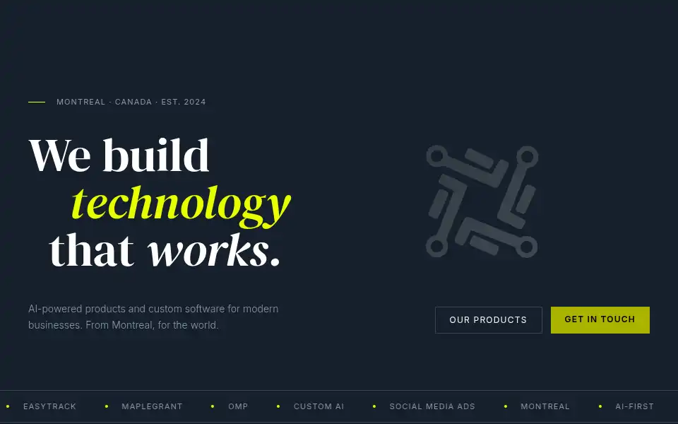 Screenshot of turinatech.ca
