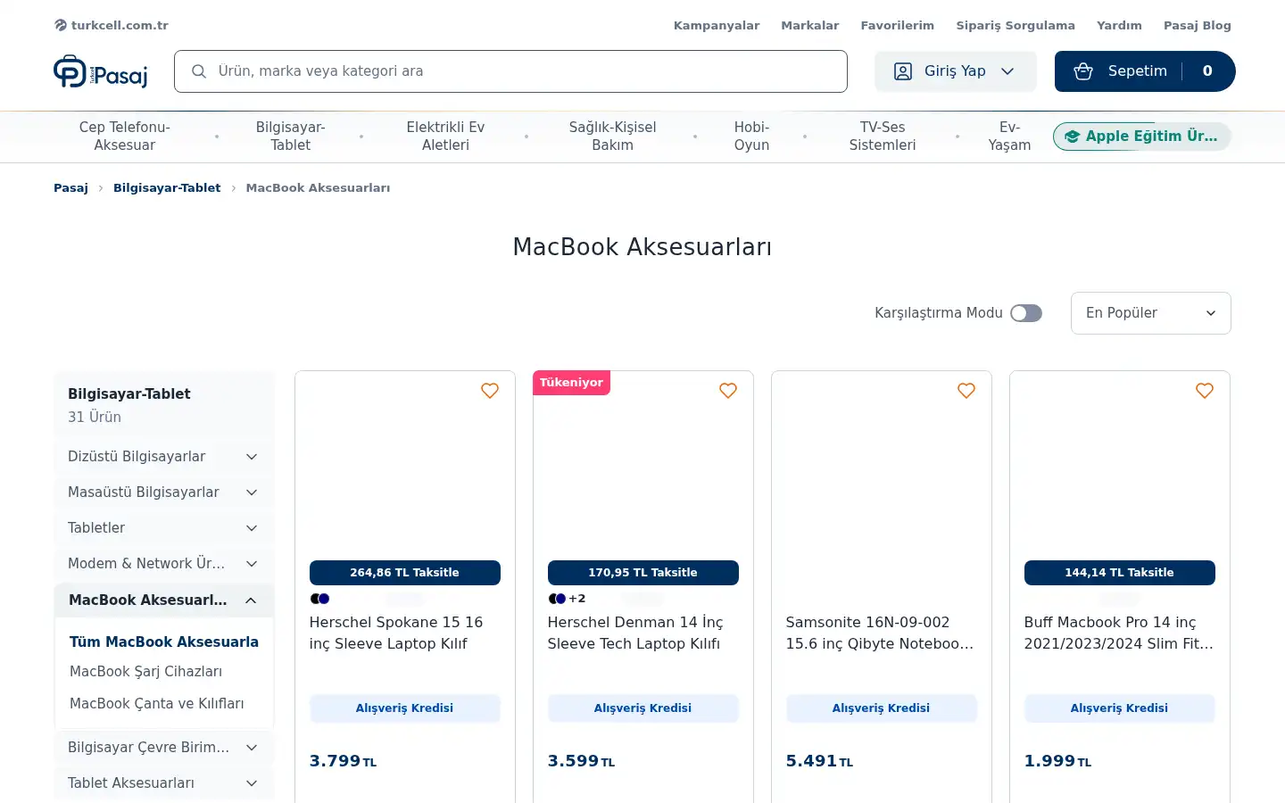 Screenshot of turkcell.com.tr