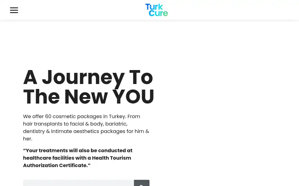 Screenshot of turkcure.com