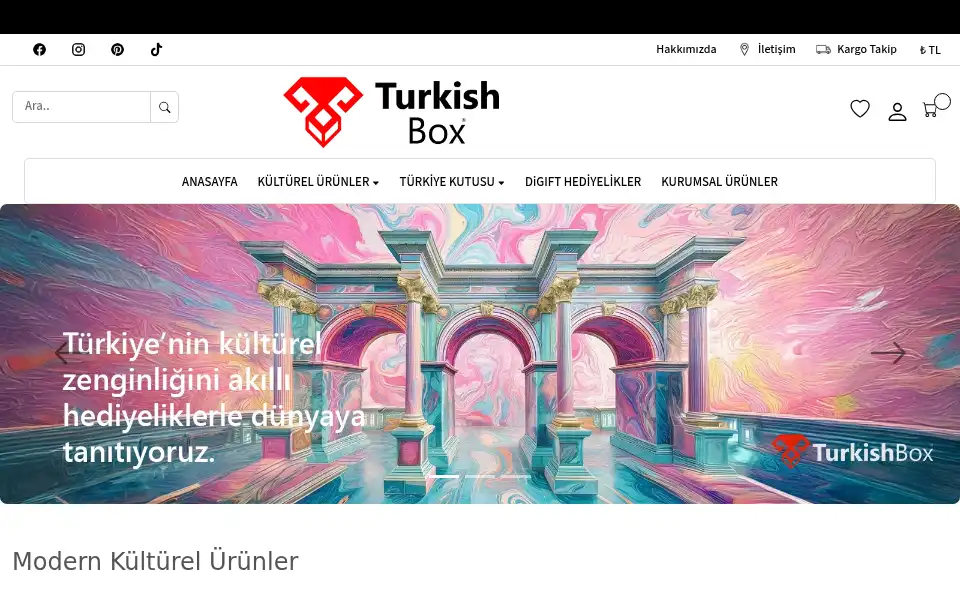 Screenshot of turkishbox.com