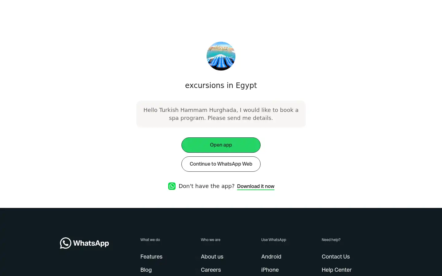 Screenshot of turkishhammamhurghada.com