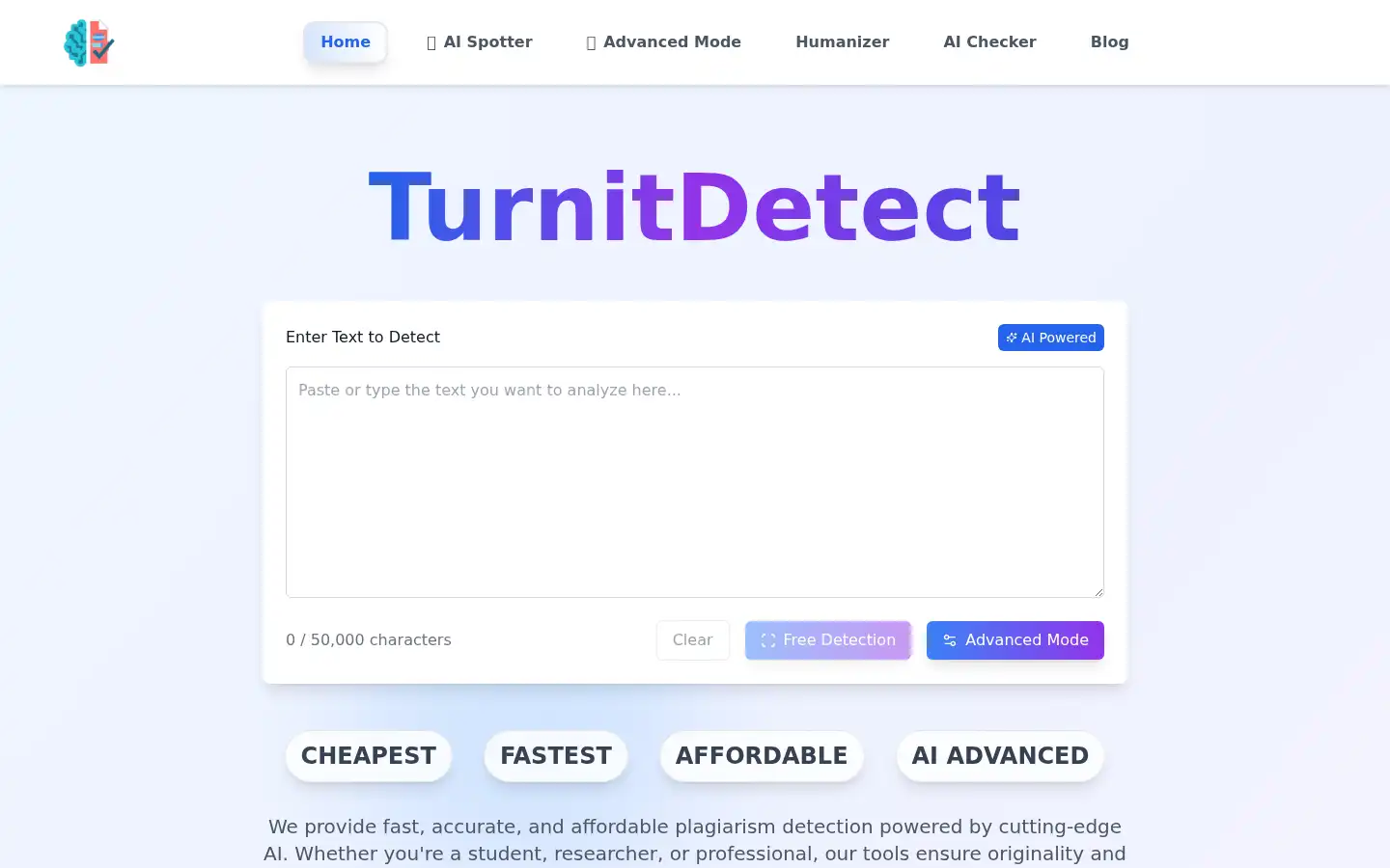 Screenshot of turndetect.co