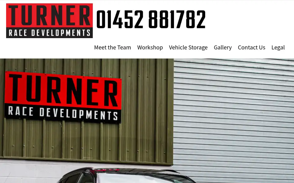 Screenshot of turner-race-developments.co.uk