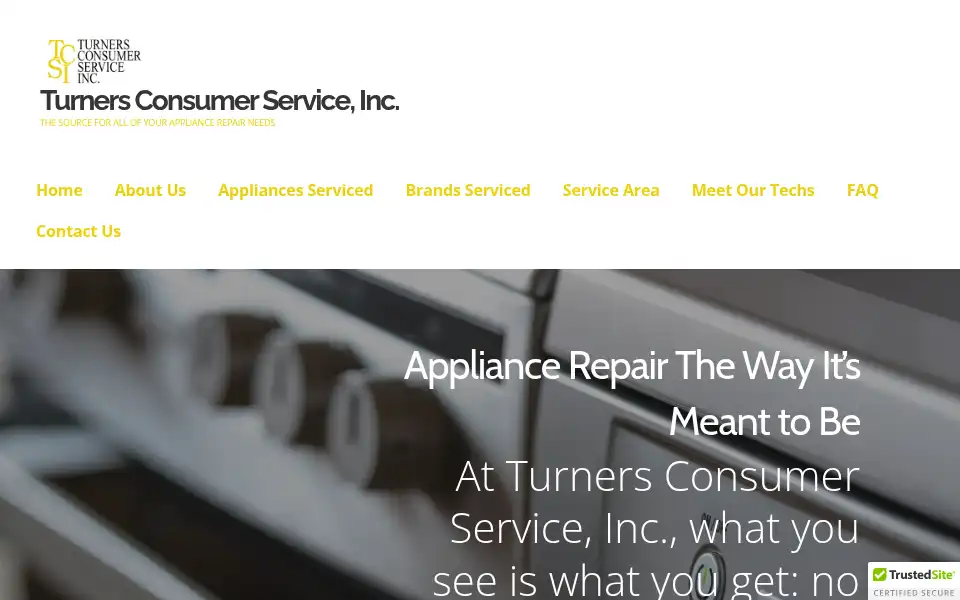 Screenshot of turnersrepair.com