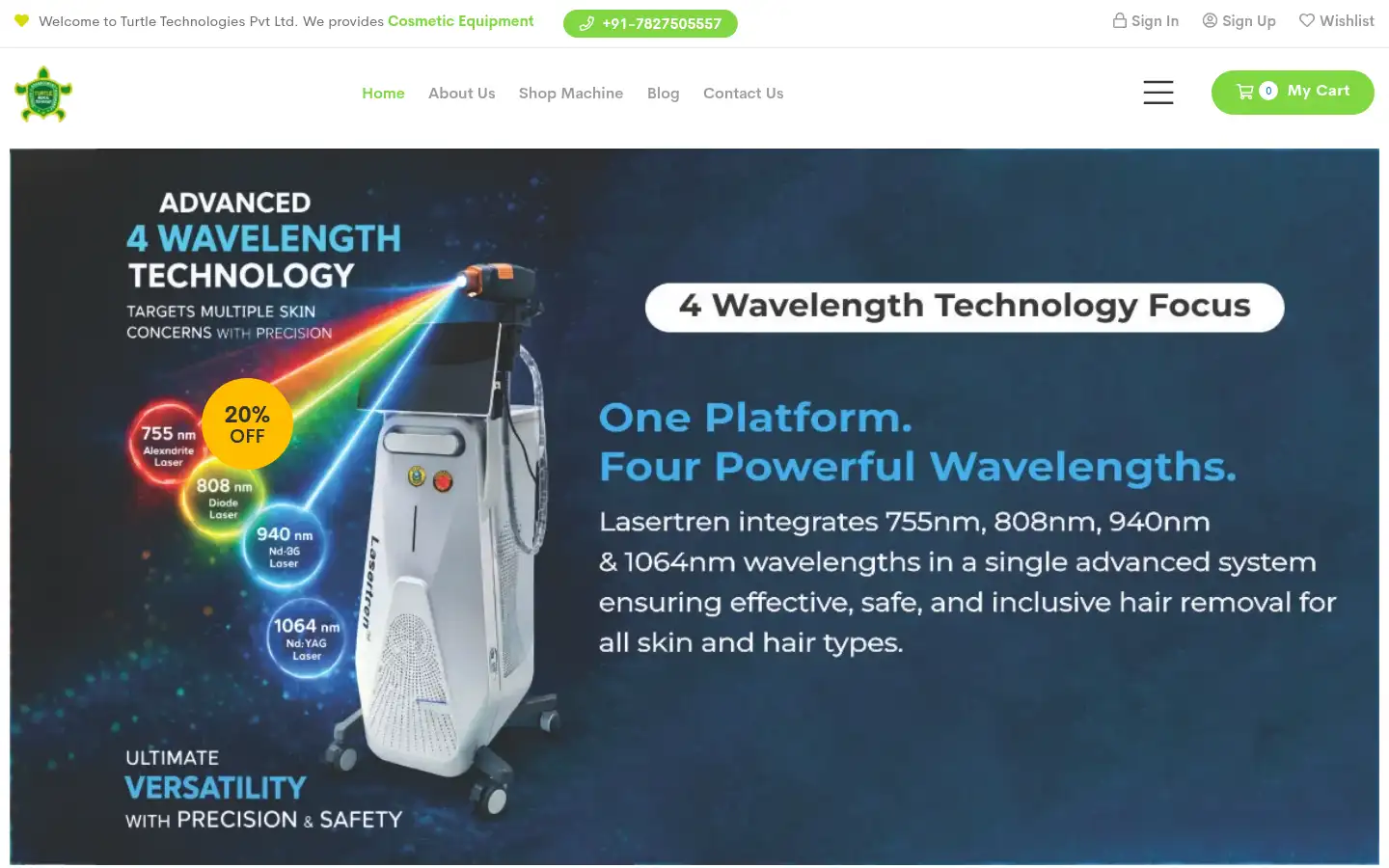 Screenshot of turtlemedicaltechnologies.com