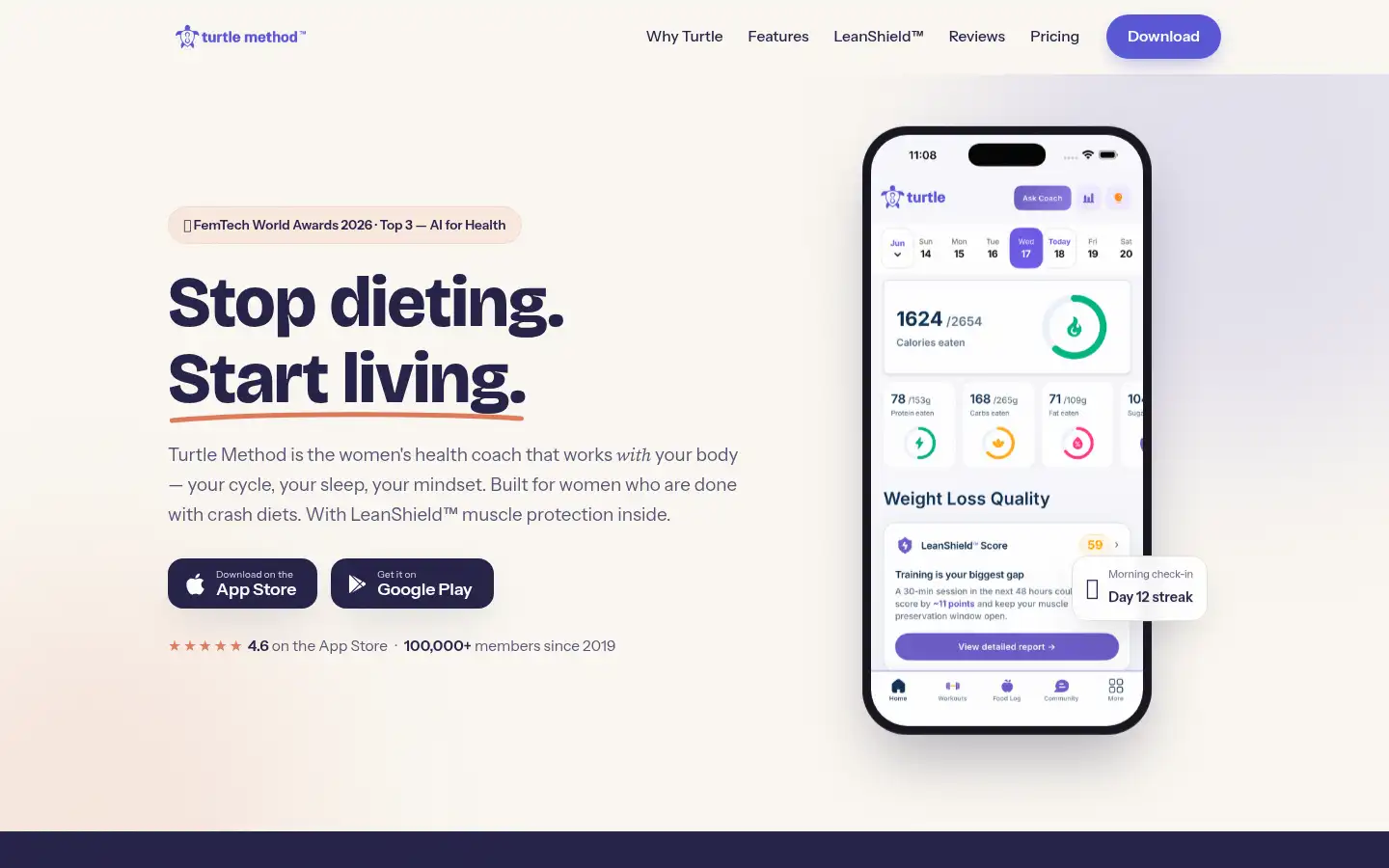 Screenshot of turtlemethod.com