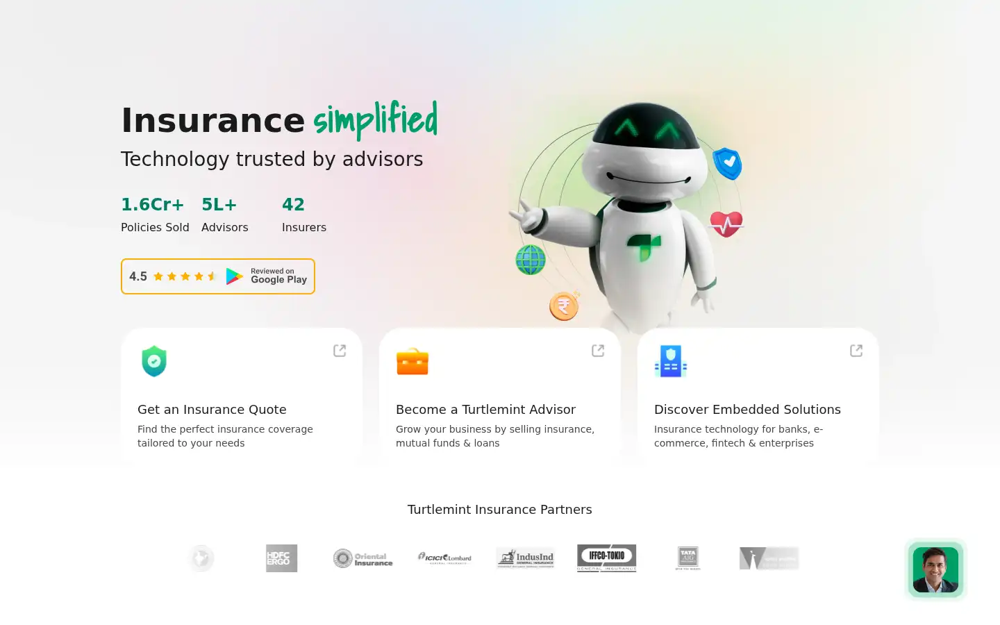Screenshot of turtlemint.com