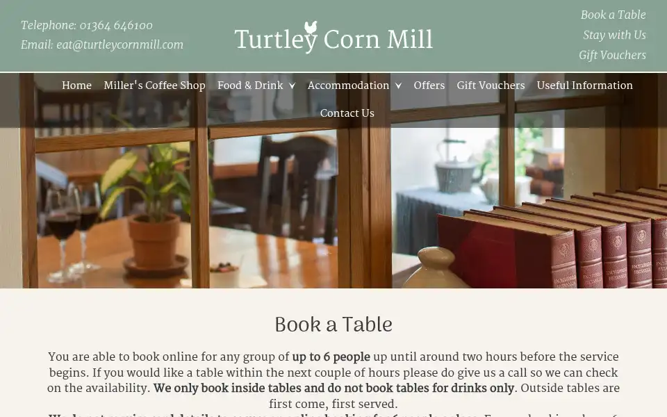 Screenshot of turtleycornmill.com
