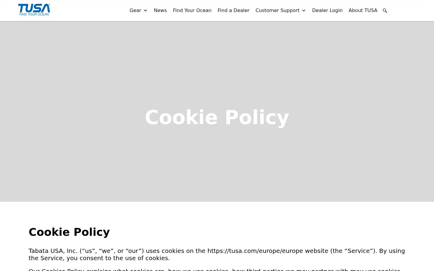 Screenshot of tusa.com