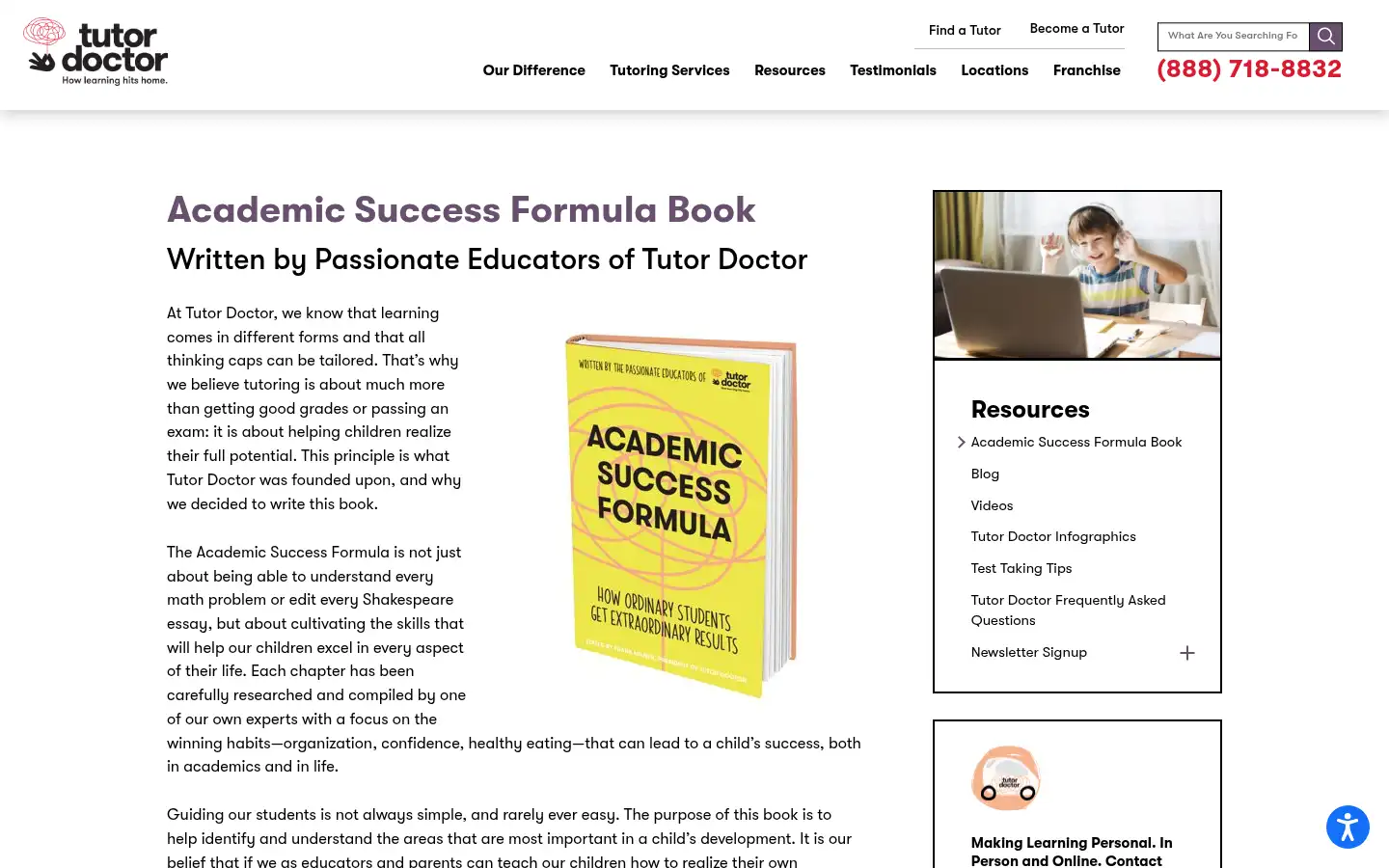 Screenshot of tutordoctor.com