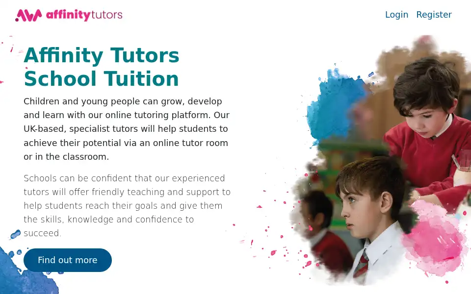 Screenshot of tutoring.affinityworkforce.com