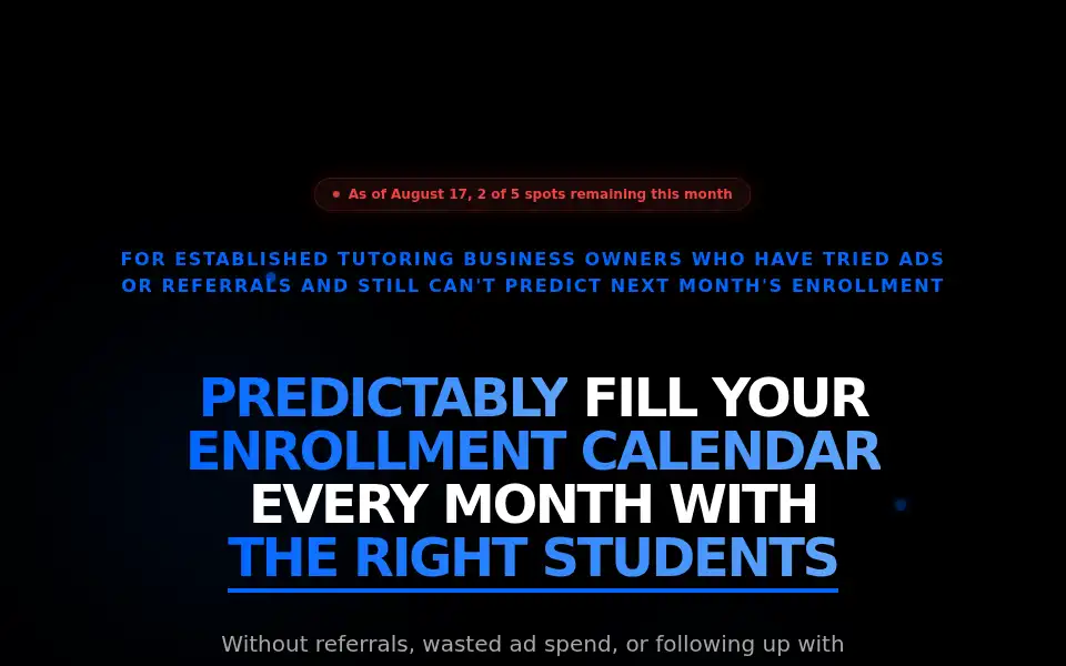 Screenshot of tutormax.io