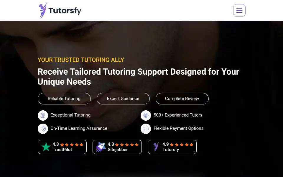 Screenshot of tutorsfy.co.uk