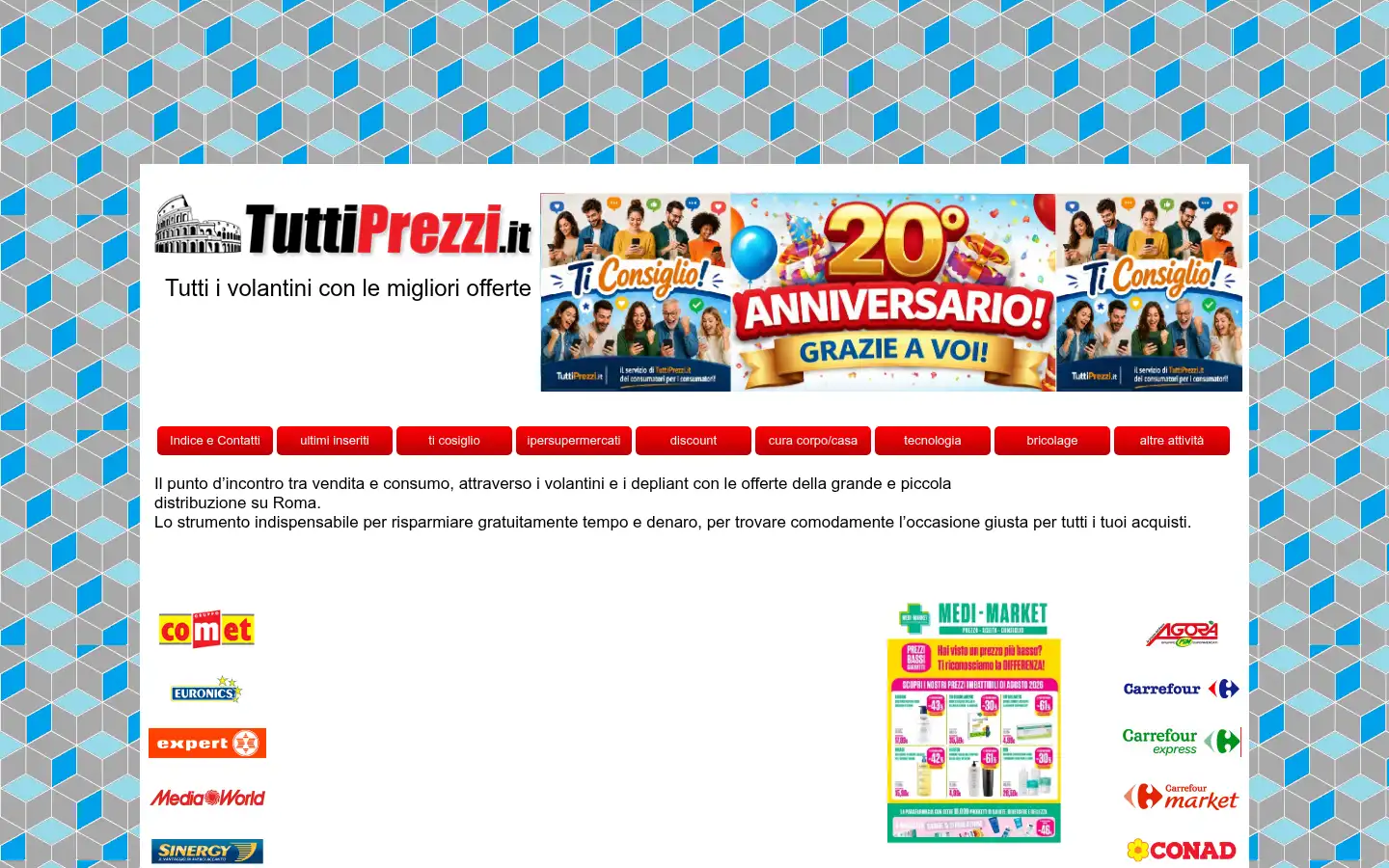 Screenshot of tuttiprezzi.it