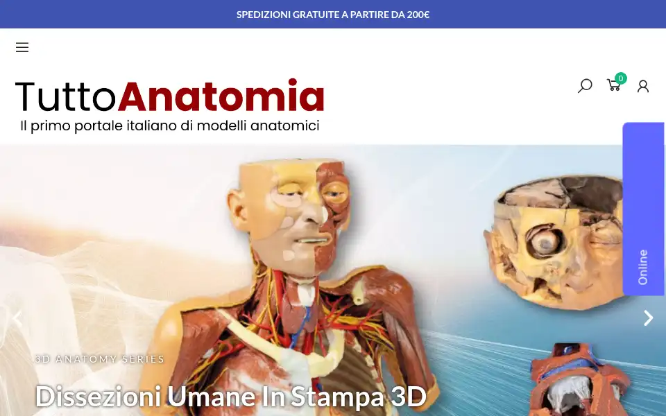 Screenshot of tuttoanatomia.it