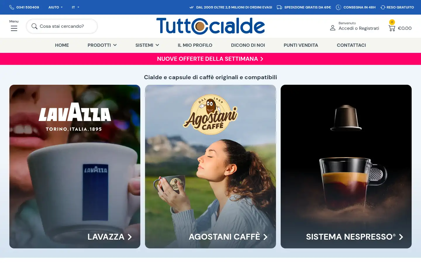 Screenshot of tuttocialde.it