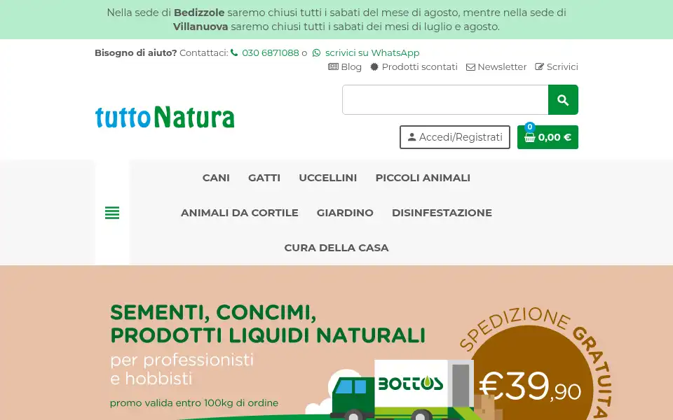 Screenshot of tuttonatura.shop