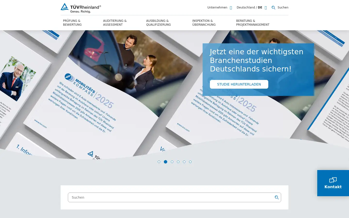 Screenshot of tuv.com