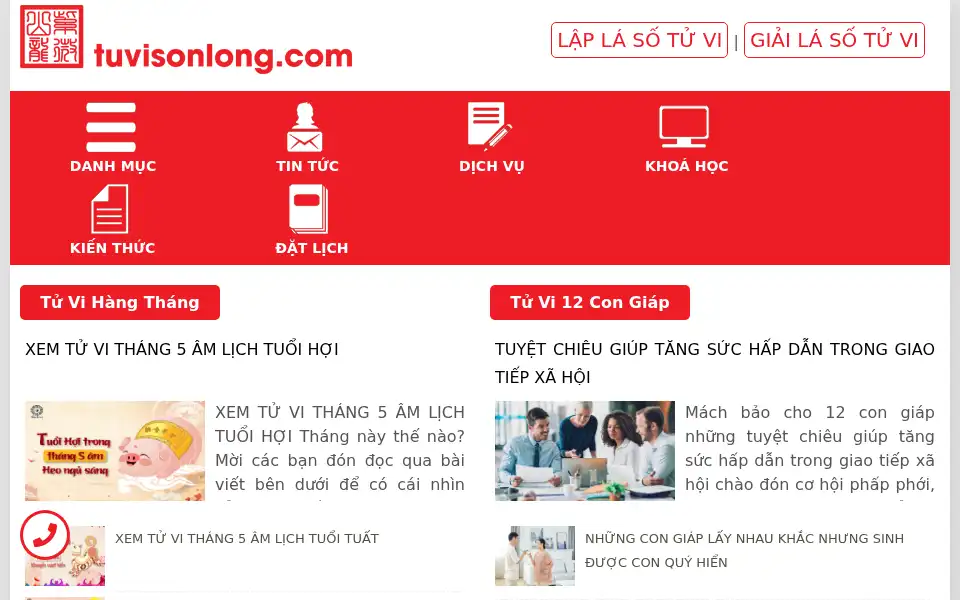 Screenshot of tuvisonlong.com