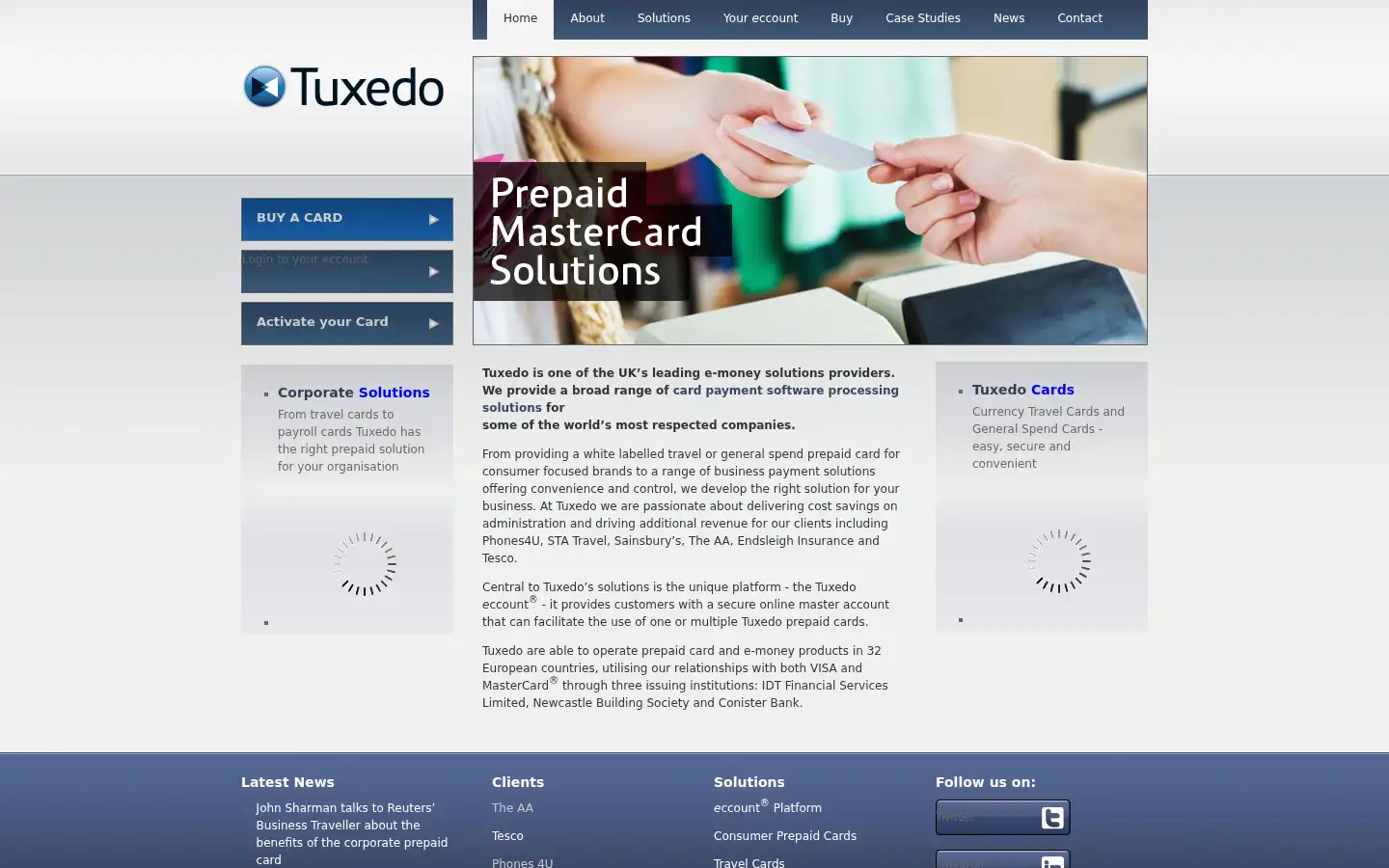 Screenshot of tuxedomoneysolutions.com