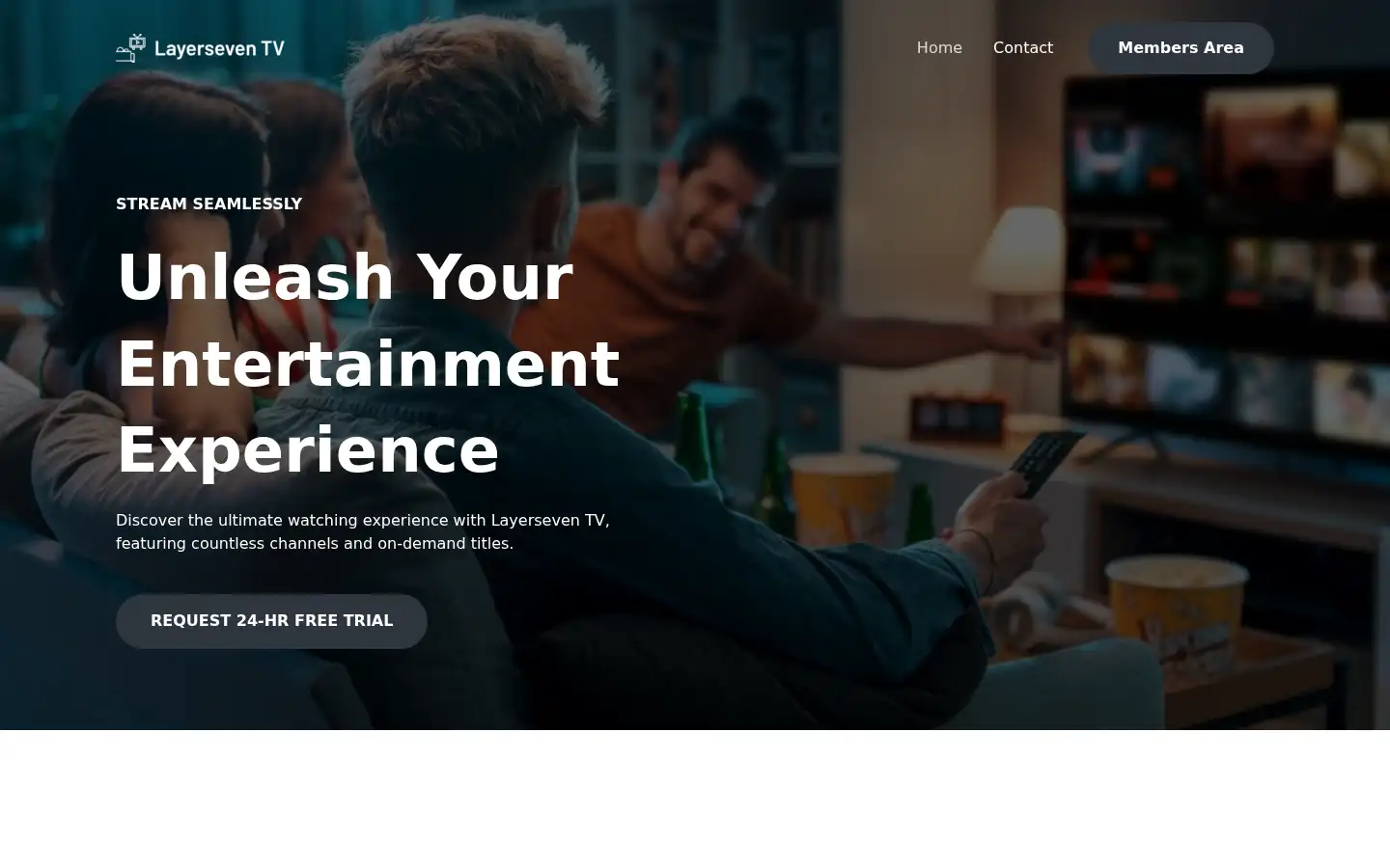 Screenshot of tv.layerseven.ai